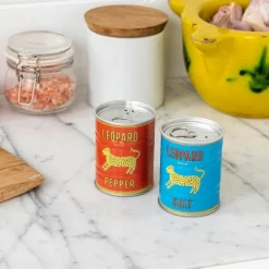Rex London Tin salt and pepper shakers - LEOPARD Best