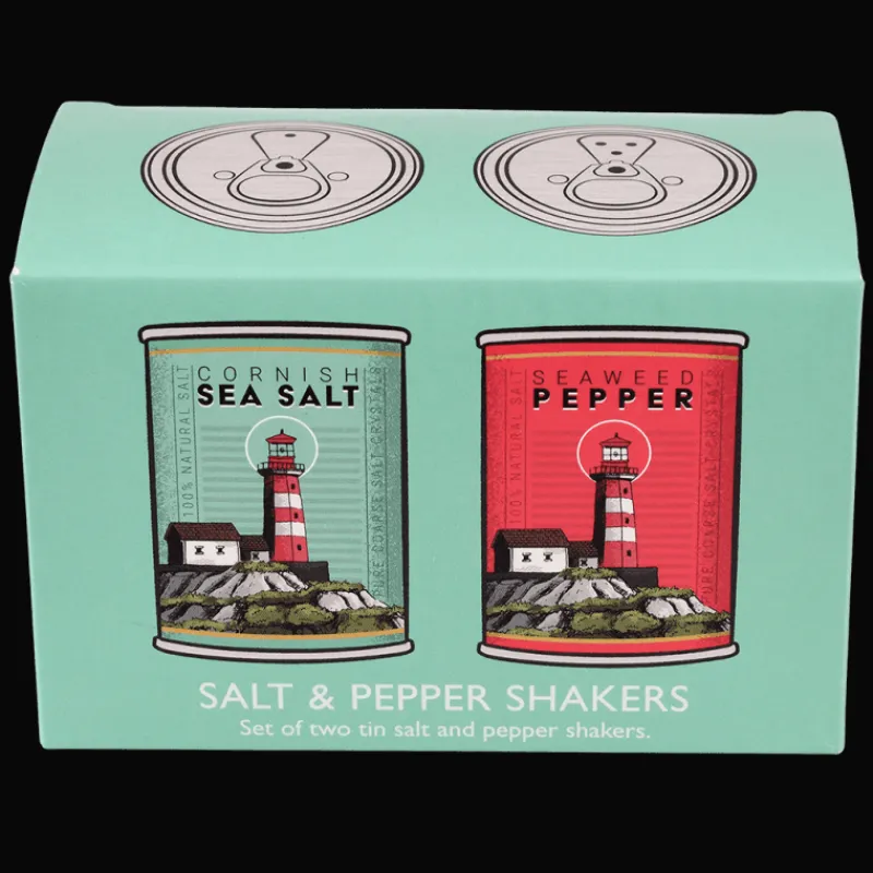 Rex London Tin salt and pepper shakers - Lighthouse Discount