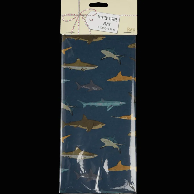 Rex London Tissue paper (10 sheets) - Sharks Clearance