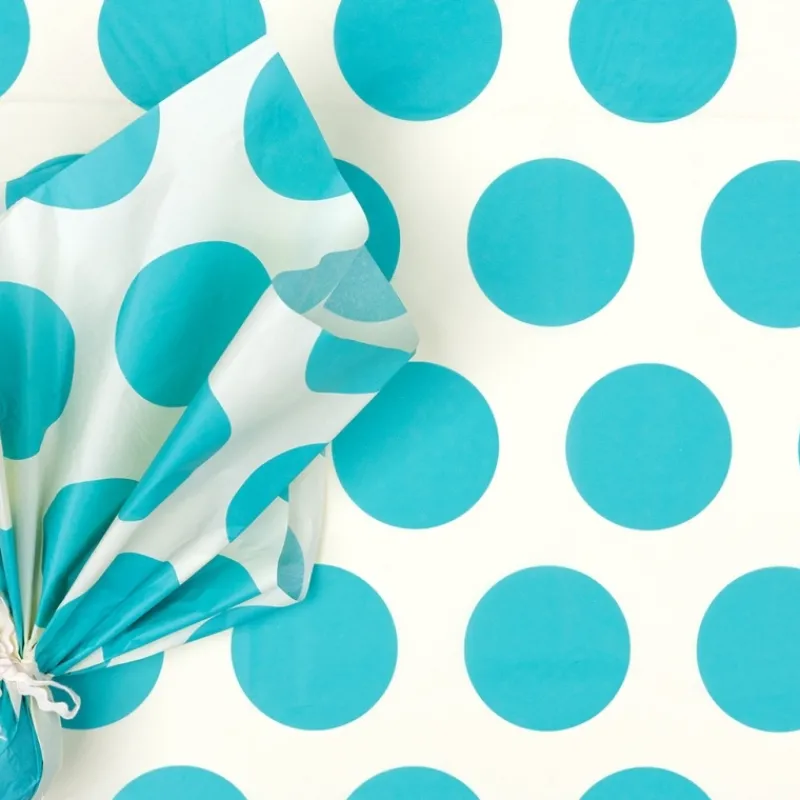Rex London Tissue paper (10 sheets) - Spotlight turquoise on white Online