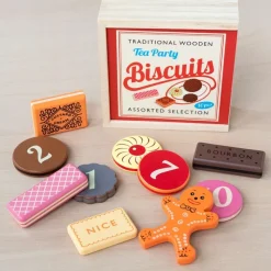 Rex London Traditional wooden toy - Biscuits with numbers Clearance