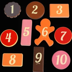 Rex London Traditional wooden toy - Biscuits with numbers Clearance