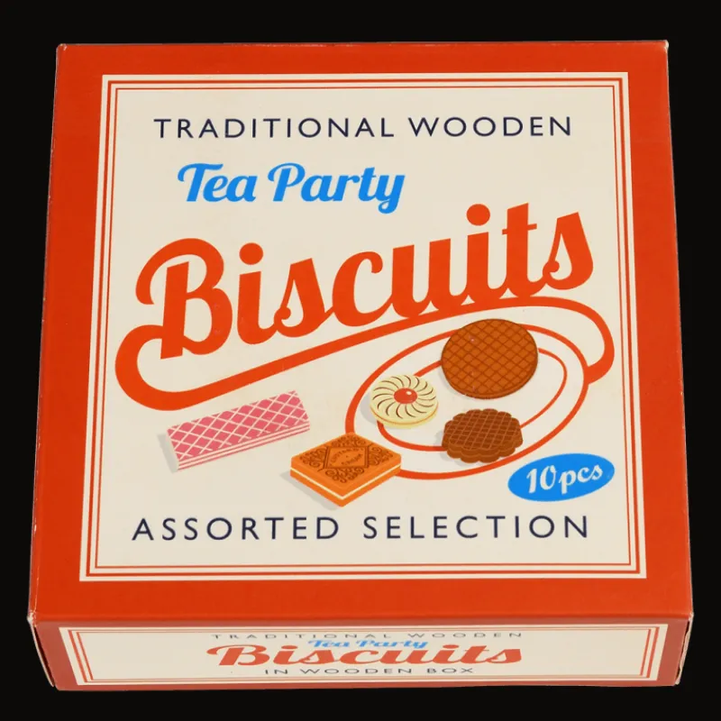 Rex London Traditional wooden toy - Biscuits with numbers Clearance