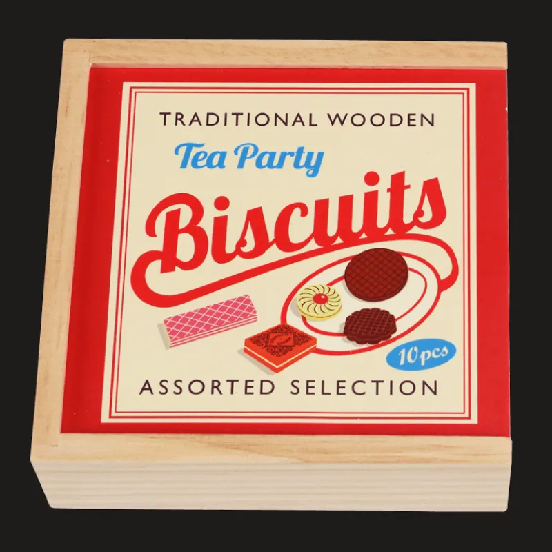 Rex London Traditional wooden toy - Biscuits with numbers Clearance