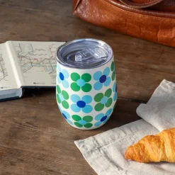 Rex London Travel cup 350ml - Blue and green Daisy Discount