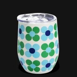 Rex London Travel cup 350ml - Blue and green Daisy Discount