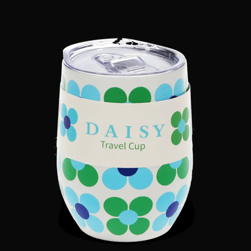 Rex London Travel cup 350ml - Blue and green Daisy Discount