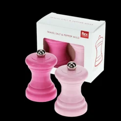 Rex London Travel salt & pepper mill set - Pink Hot