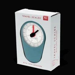 Rex London Travel scales with tape measure - Petrol blue Clearance