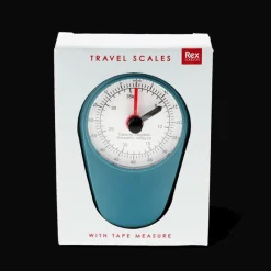 Rex London Travel scales with tape measure - Petrol blue Clearance