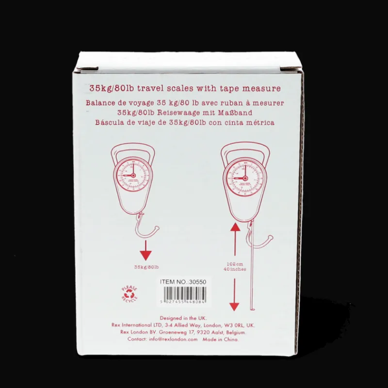 Rex London Travel scales with tape measure - Petrol blue Clearance