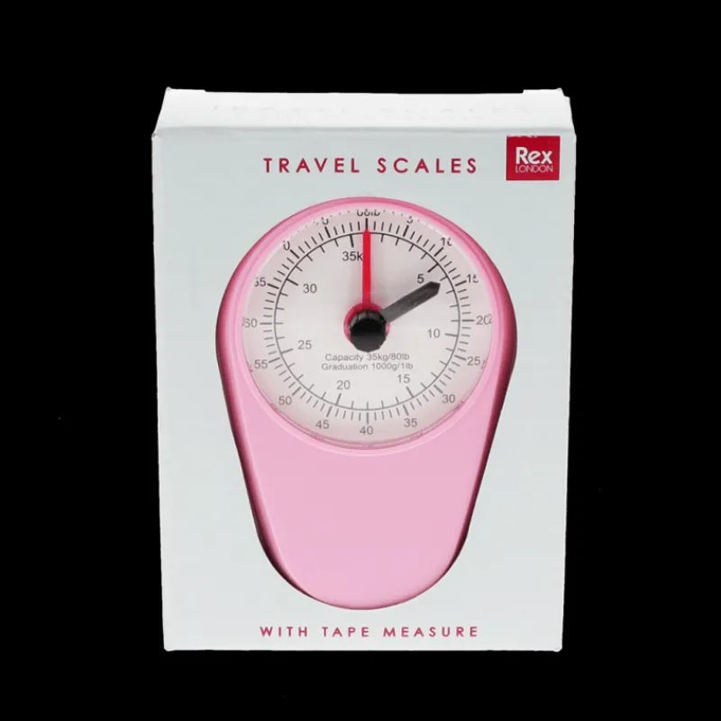 Rex London Travel scales with tape measure - Pink Online