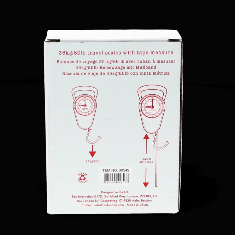 Rex London Travel scales with tape measure - Pink Online