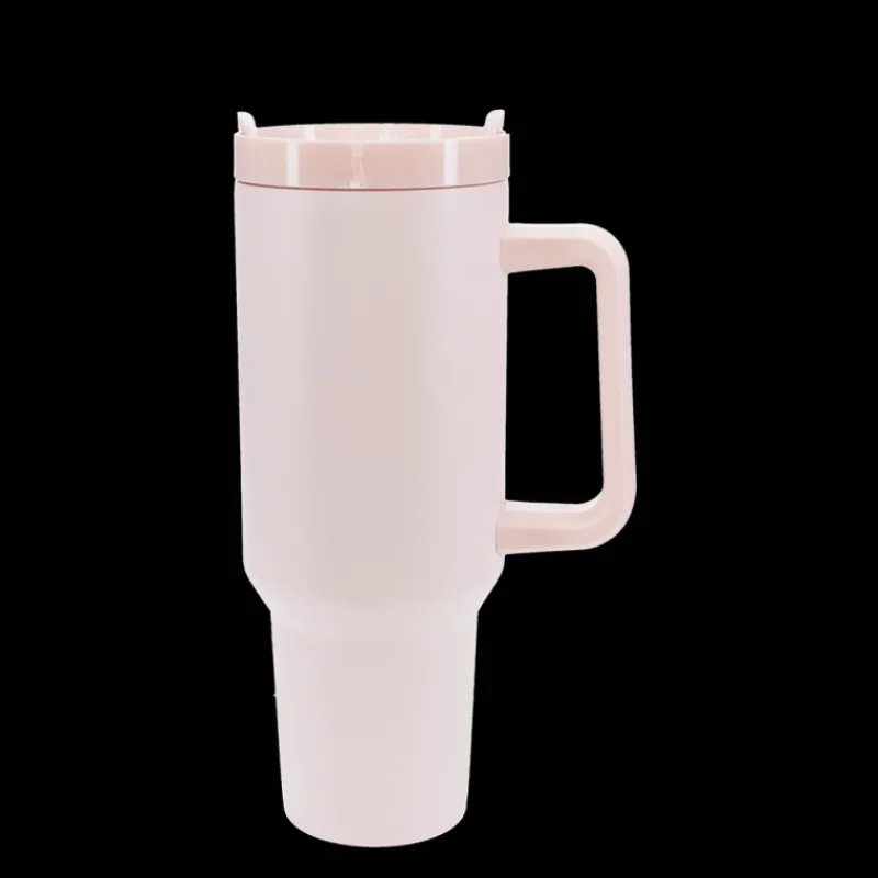 Rex London Travel tumbler with handle (1.2Ltr) - Light pink Outlet