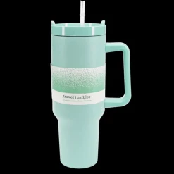 Rex London Travel tumbler with handle (1.2Ltr) - Eggshell blue New