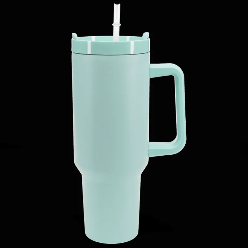 Rex London Travel tumbler with handle (1.2Ltr) - Eggshell blue New