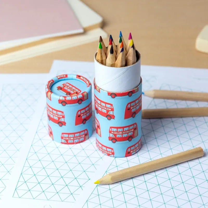 Rex London Tube of colouring pencils -TfL Routemaster Bus Best