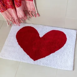 Rex London Tufted cotton bath mat - Heart Outlet