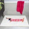 Rex London Tufted cotton bath mat - Sausage Dog Hot