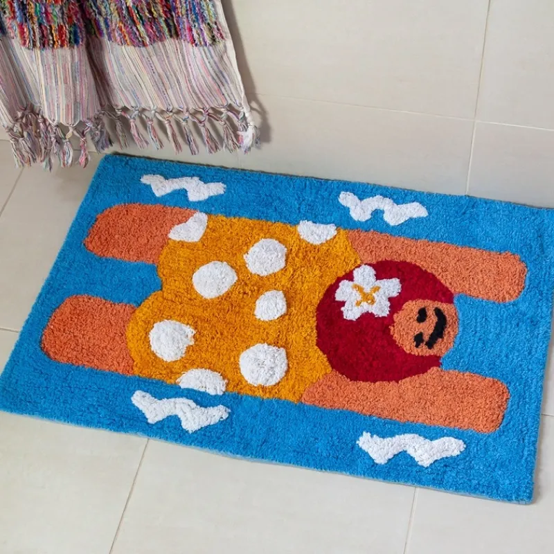 Rex London Tufted cotton bath mat - Swimmer Hot