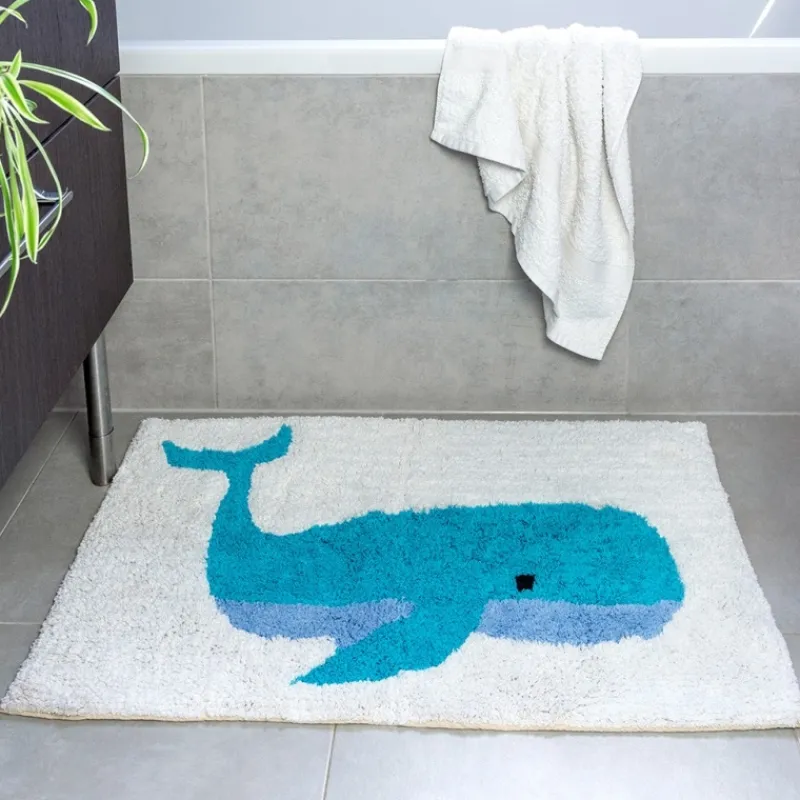 Rex London Tufted cotton bath mat - Whale Outlet