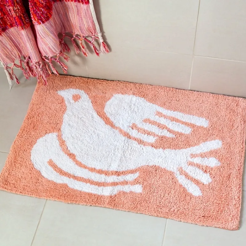 Rex London Tufted cotton bath mat - White dove Outlet