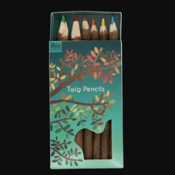 Rex London Twig colouring pencils (set of 6) New