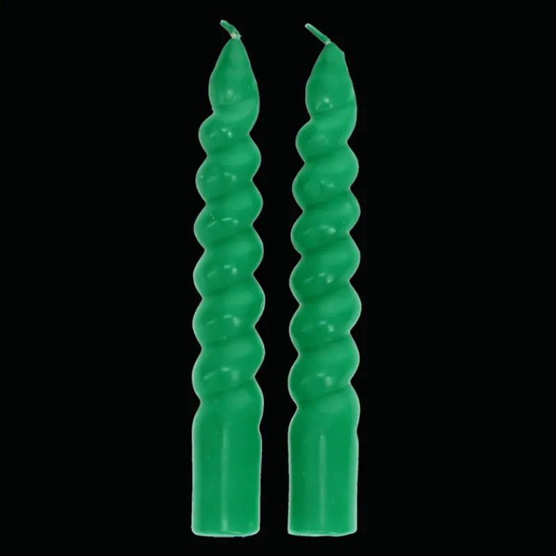 Rex London Twisted candles (pack of 2) - Dark green Best
