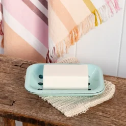 Rex London Two-part enamel soap dish - Green Sale