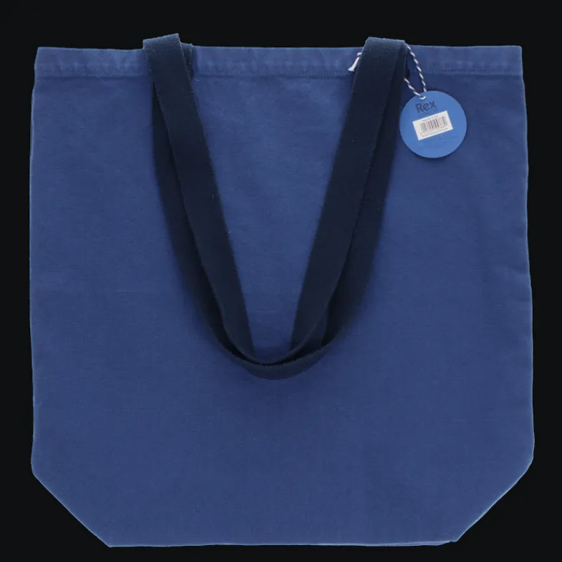 Rex London Two-tone cotton tote bag - Indigo blue New