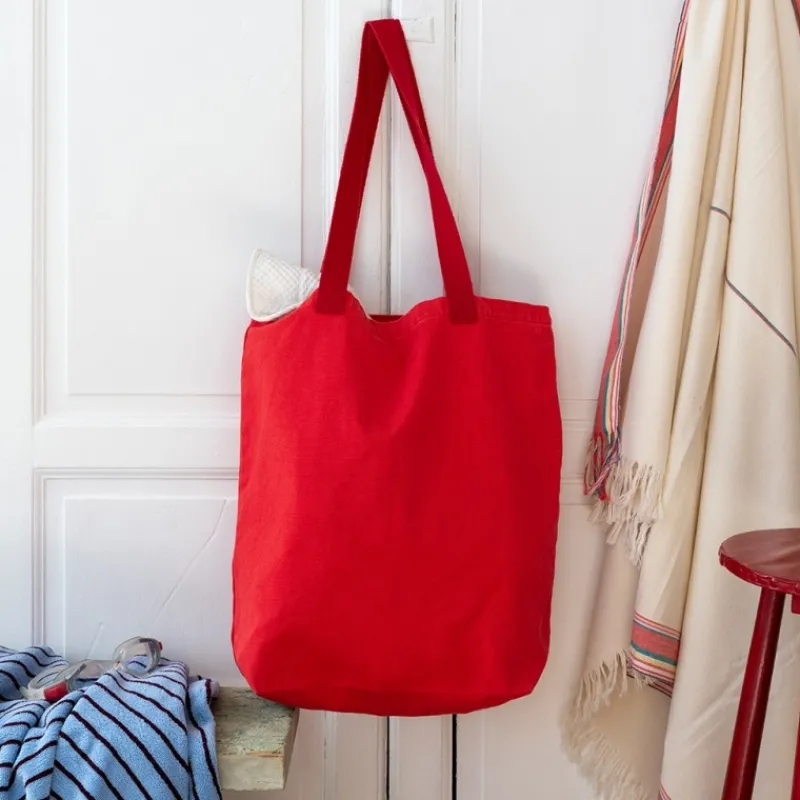 Rex London Two-tone cotton tote bag - Red Best