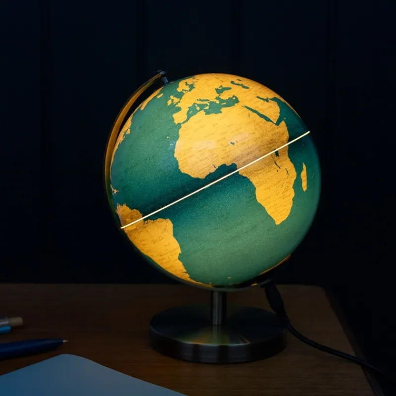 Rex London USB world globe light (14.2cm) - Blue and gold Fashion