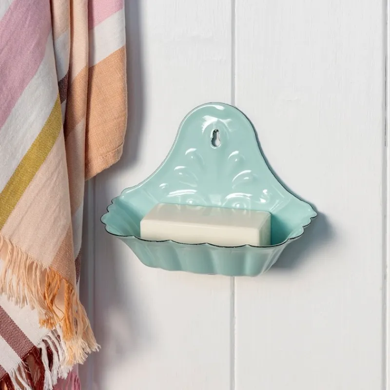 Rex London Wall-mounted enamel soap dish - Green Discount