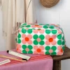 Rex London Wash bag - Pink and green Daisy Sale
