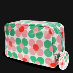 Rex London Wash bag - Pink and green Daisy Sale