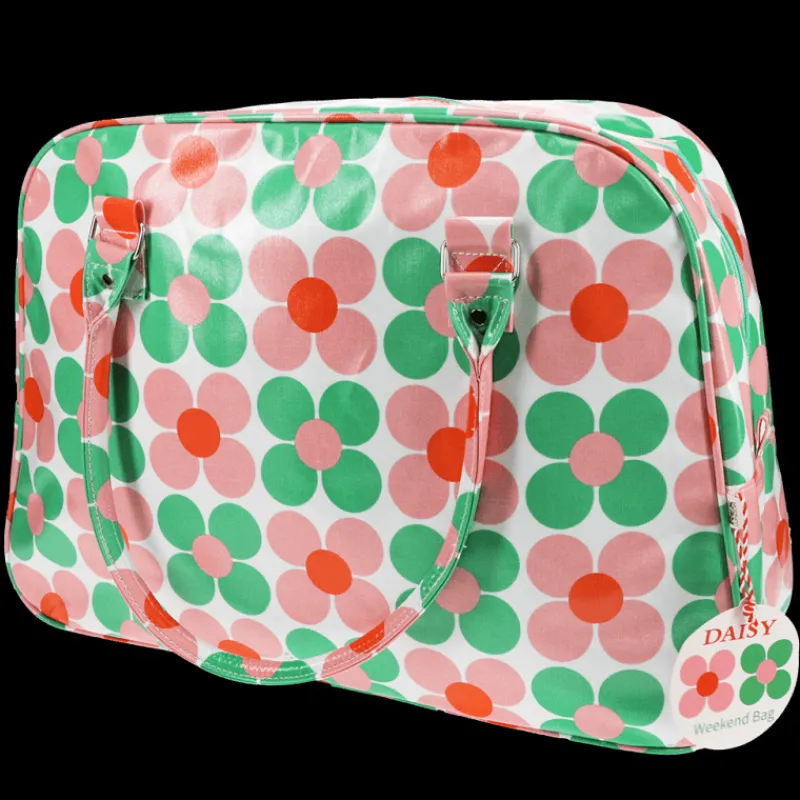 Rex London Weekend bag - Pink and green Daisy Clearance