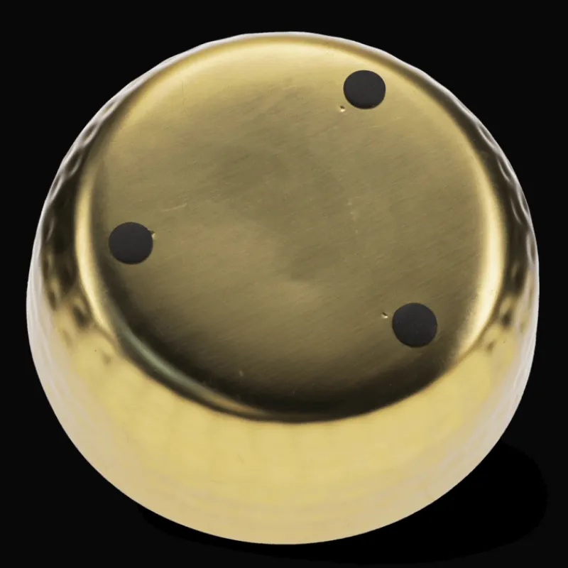 Rex London 3-wick scented candle bowl - Gold tone hammered metal Clearance