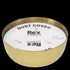Rex London 3-wick scented candle bowl - Gold tone hammered metal Clearance