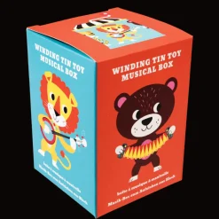Rex London Winding tin music box - Animal Band Sale