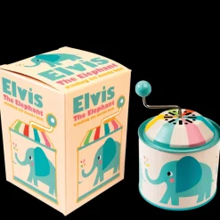 Rex London Winding tin music box - Elvis the Elephant Outlet