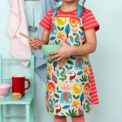 Rex London Wipeable cotton children's apron - Wild Wonders Clearance