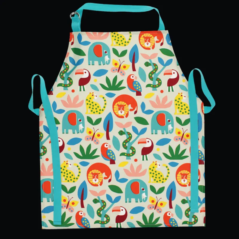 Rex London Wipeable cotton children's apron - Wild Wonders Clearance