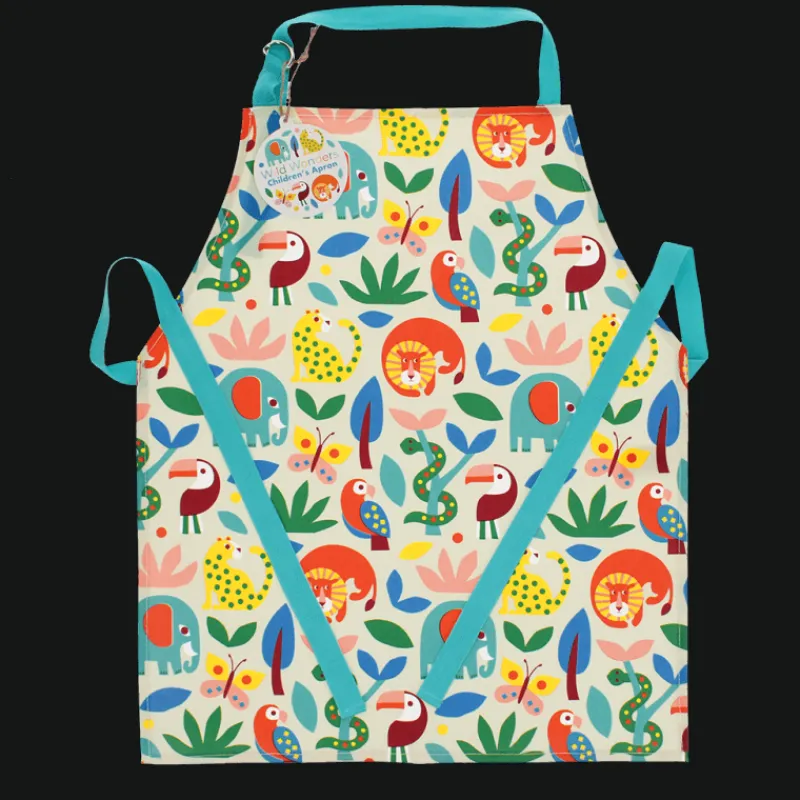 Rex London Wipeable cotton children's apron - Wild Wonders Clearance