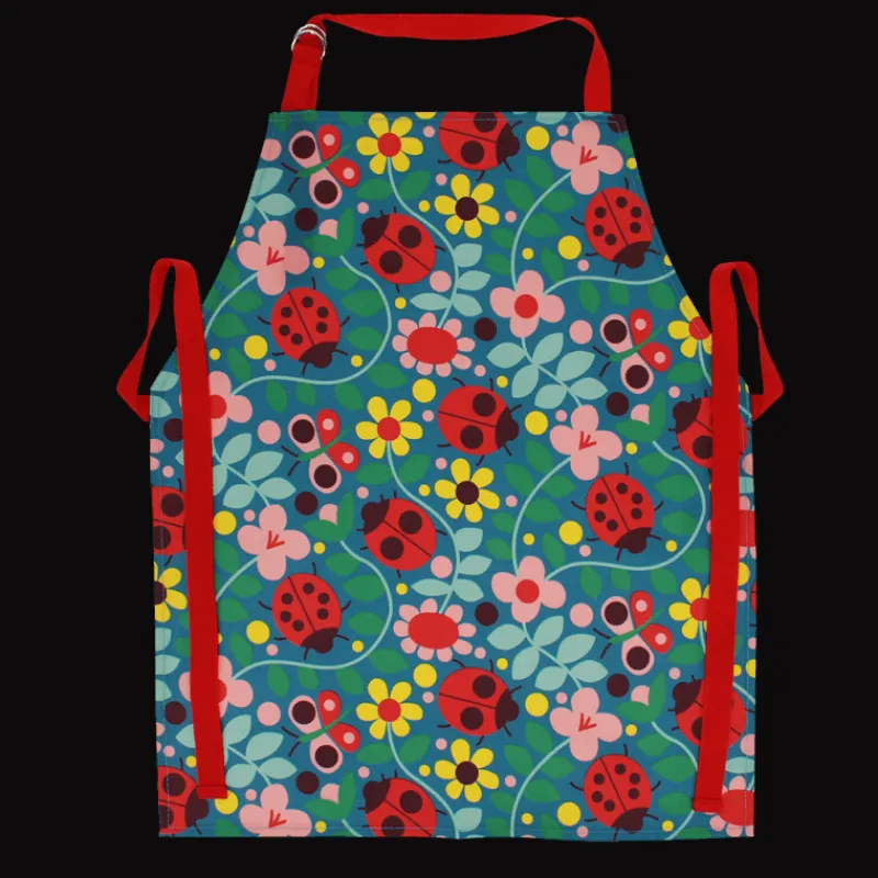 Rex London Wipeable cotton children's apron - Ladybird Discount