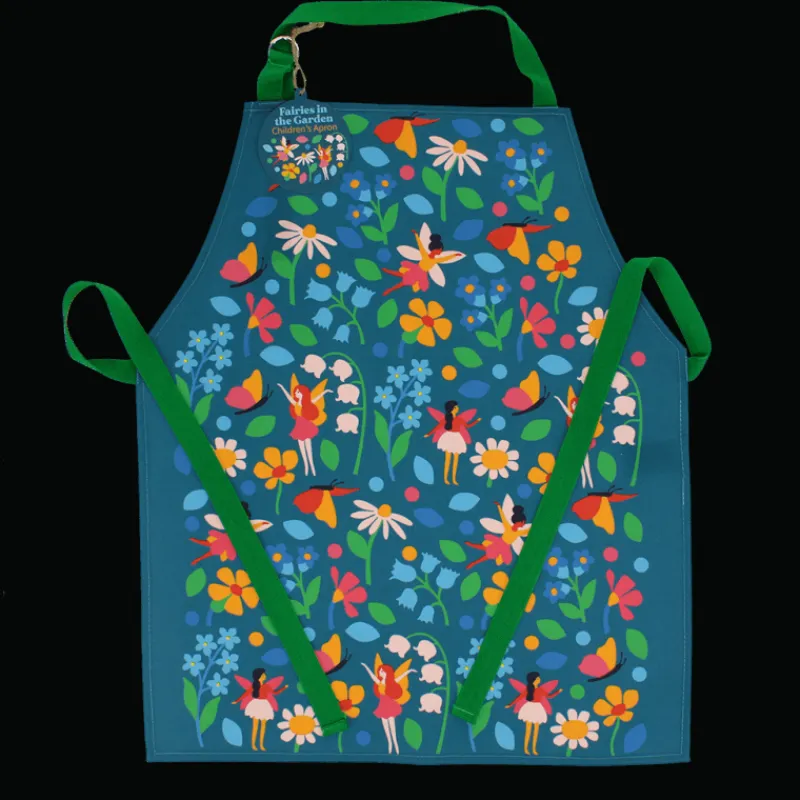 Rex London Wipeable cotton children's apron - Fairies in the Garden Best