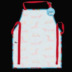Rex London Wipeable cotton children's apron - Sunny Sausage Dog Clearance