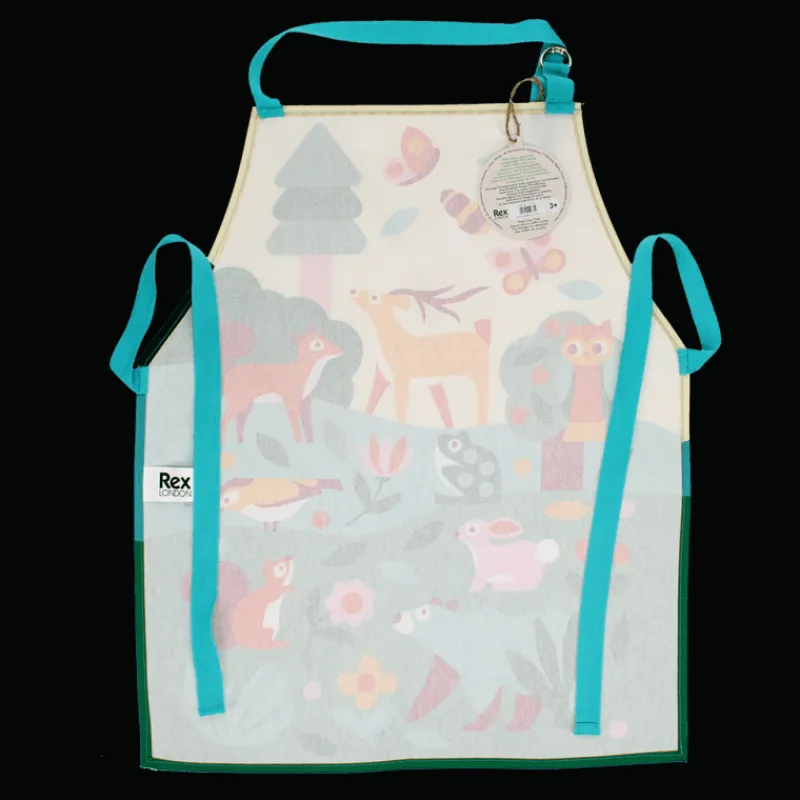 Rex London Wipeable cotton children's apron - Woodland Clearance