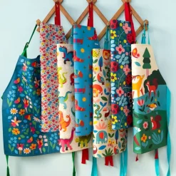 Rex London Wipeable cotton children's apron - Woodland Clearance