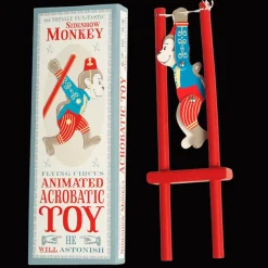 Rex London Wooden acrobatic toy - Sideshow monkey Online