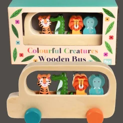 Rex London Wooden bus toy - Colourful Creatures Fashion
